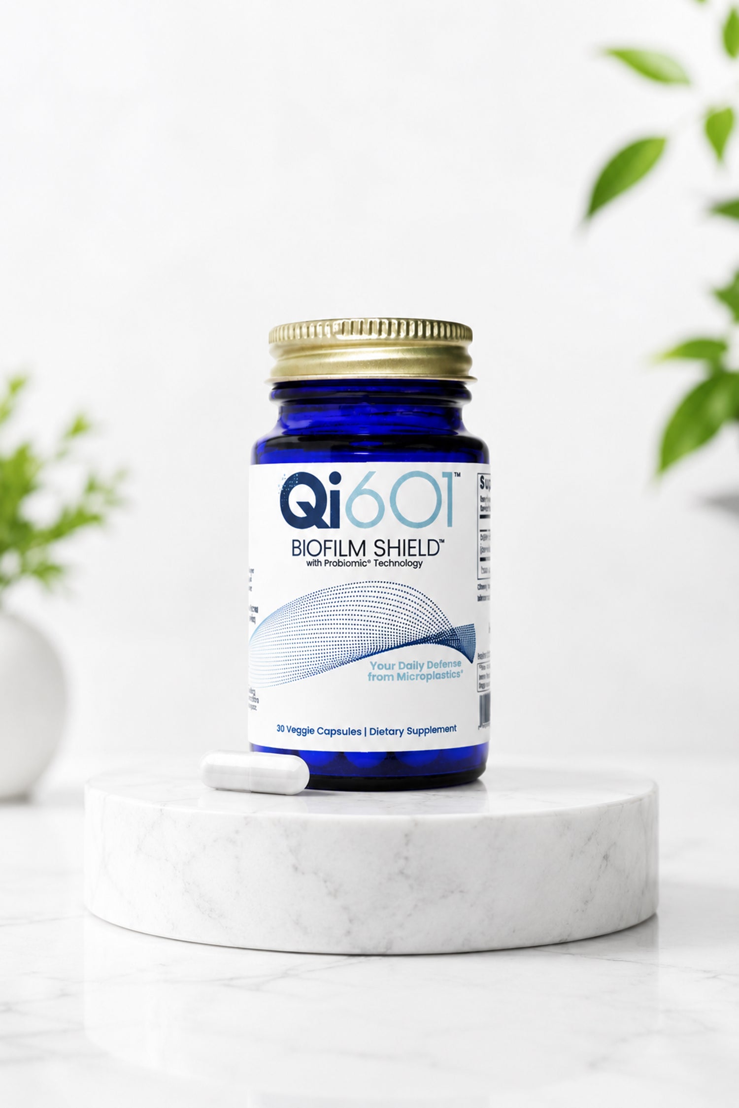 My Gut Guardian™ Powered by Qi601™ Biofilm Shield™ Microplastics Detox, Your Daily Defense from Microplastics